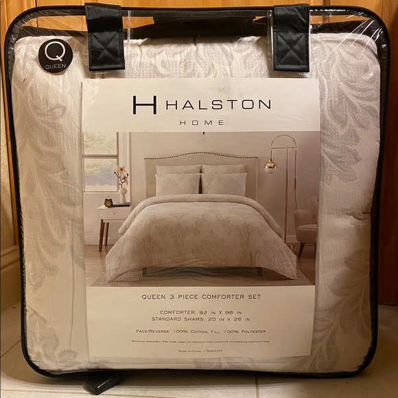 H by Halston Bedding Halston Home Queen 3 Piece Comforter Set